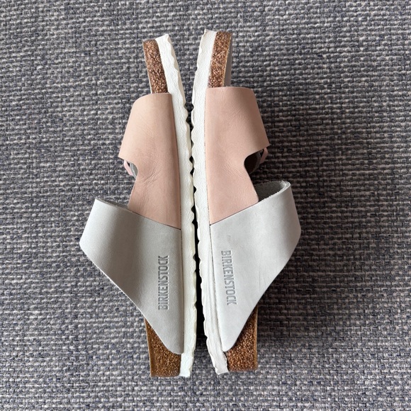 Birkenstock Arizona Split Colorblock Sandals Mineral/Rose Size 39 - Picture 5 of 11